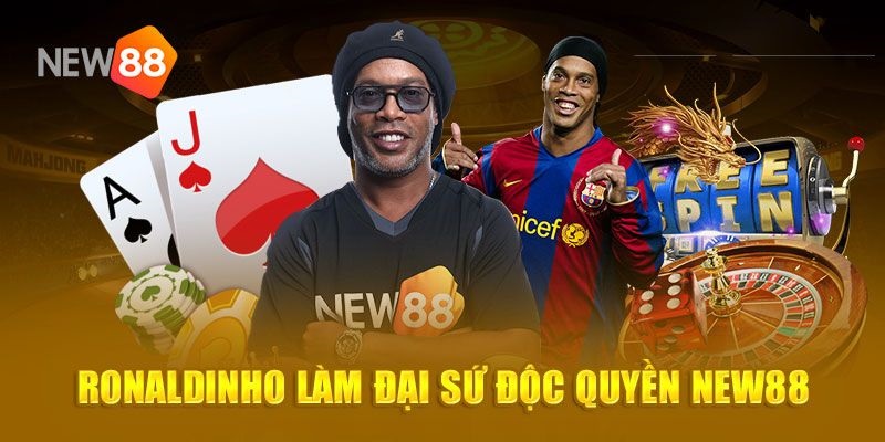 Huyền thoại bóng đá Ronaldinho Rio đồng hành cùng New88